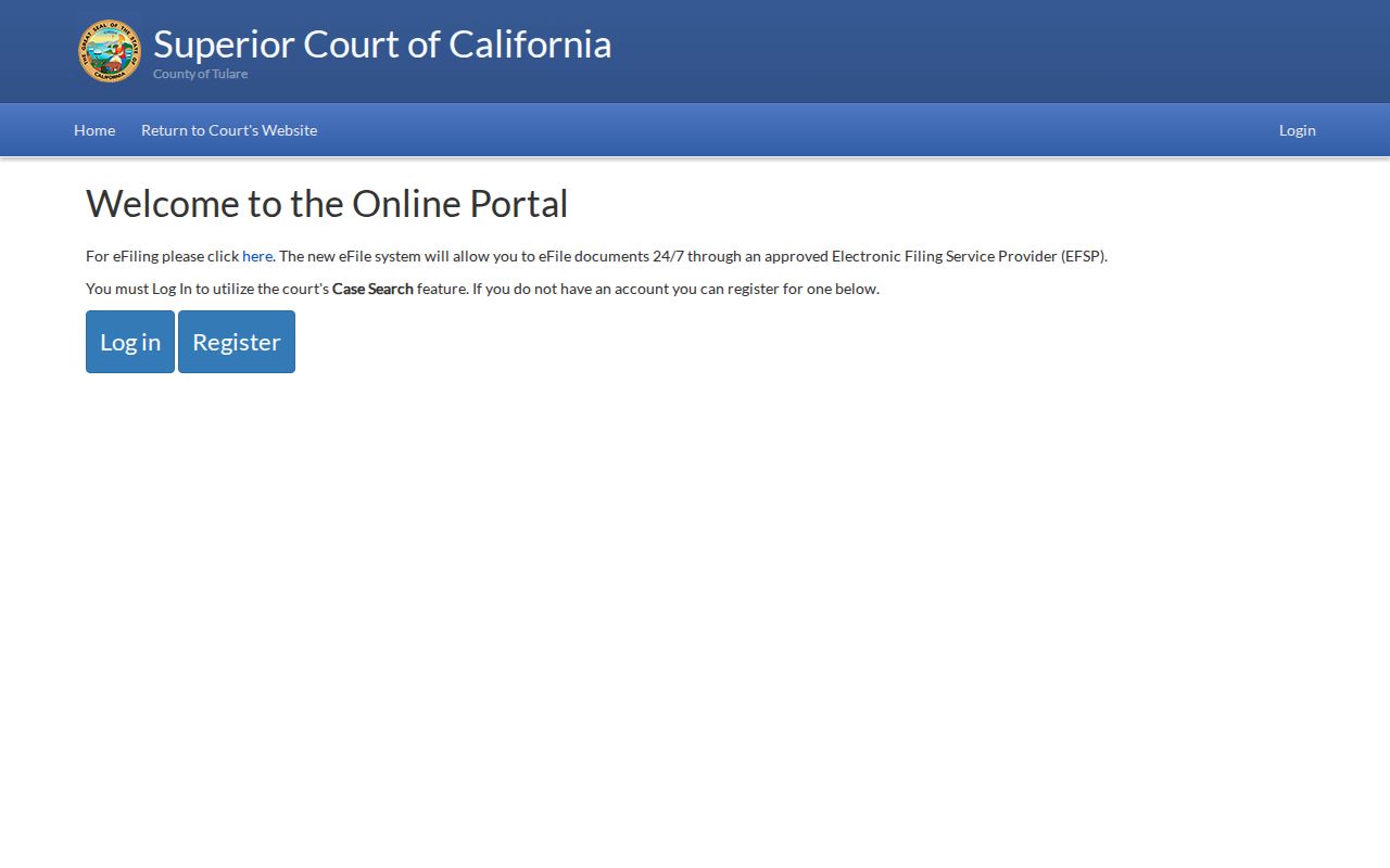 Porterville court records people search login screen