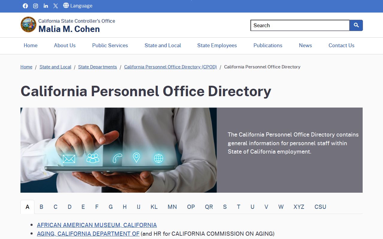 Porterville voter records contrast with California state personnel office directory contacts